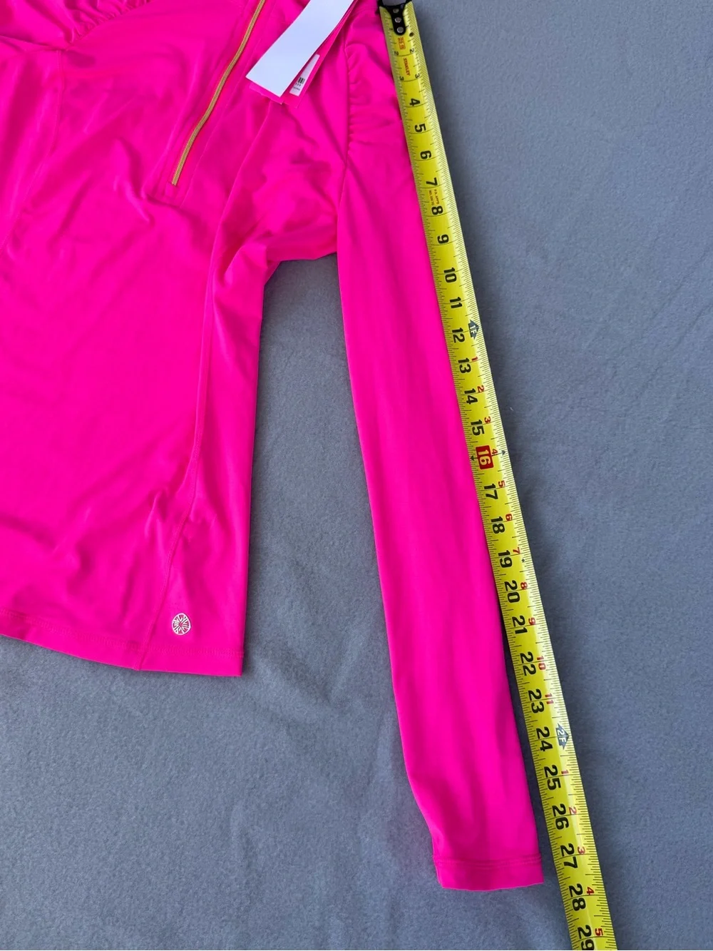 Lilly Pulitzer UPF 50+ Luxletic Justine XS Pink Grenadine Half Zip Pullover NWT